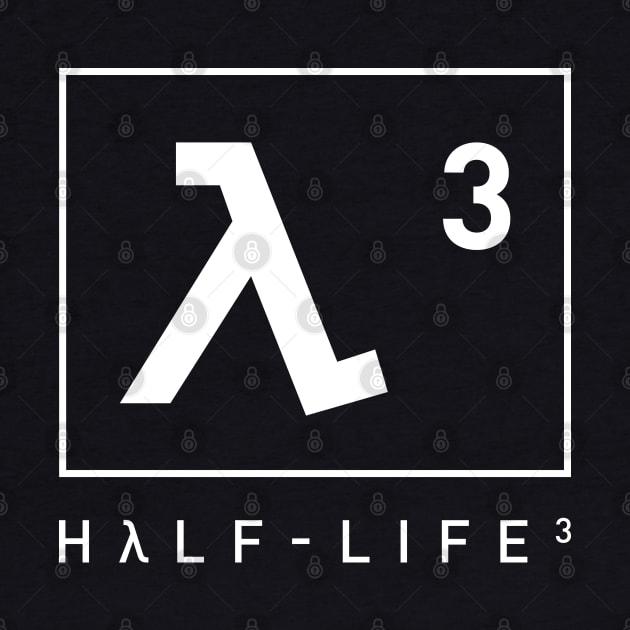 Half Life 3 Light Lambda Symbol by Hataka